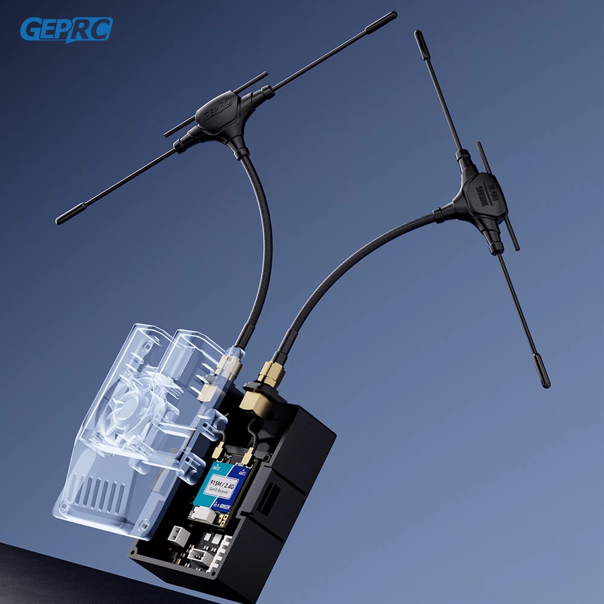 Fpv Drone Quadcopter - Geprc elrs 915m/2.4g gemini xrossband receptor