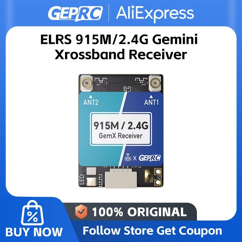 Geprc elrs 915m/2.4g gemini xr - Fpv Drone Quadcopter avaliação e preço