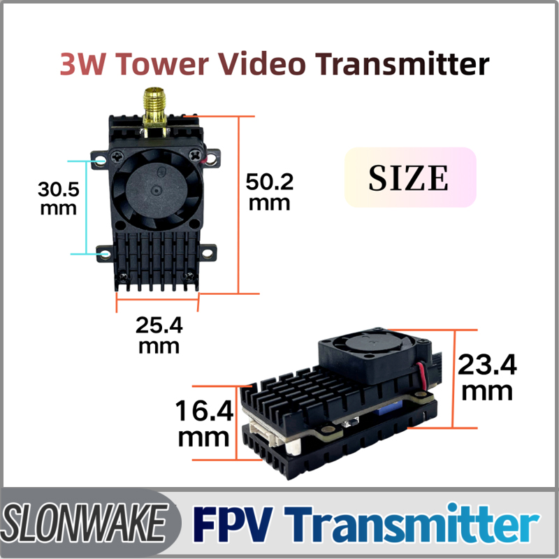 SLONWAKE 5.8G 3000mW Simulação - Fpv Drone Receiver avaliação e preço